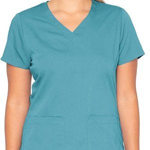 XL Barco Grey's Anatomy Women's 71166 2 Pocket V-Neck Scrub Top Teal
